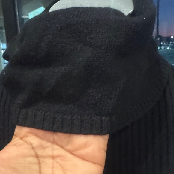 Banana Republic Black Ribbed Cowl Neck Sweater - Picture 5 of 7